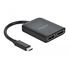 Delock Elosztó USB Type-C csatlakozóval (DP alternatív mód támogatás) 2 db. DisplayPort MST / VXP (87754)