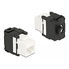 Delock Eszközmentes, 180 -os Keystone modul RJ45 anya - LSA Cat.6A (87034)