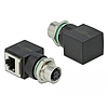 Delock Hálózati adapter M12 4 tűs D-kódolt anya - RJ45 anya (66312)