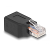 Delock Hálózati adapter RJ45/RJ48/RJ50 apa- anya 10P/10C külső tűs 1:1 fekete (66991)