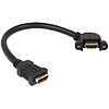 Delock HDMI A anya > HDMI A anya Fali kábel, szögletes, 25 cm (85101)