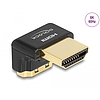 Delock HDMI adapter apa - anya 90 fok lefelé néző csatlakozódugóval 8K 60 Hz fém (60016)