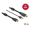 Delock HDMI DisplayPort-kábel 4K 30 Hz 10 m (85968)