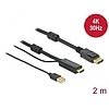 Delock HDMI - DisplayPort-kábel 4K 30 Hz 2 m (85964)