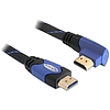 Delock High Speed HDMI-kábel típusú Ethernet HDMI A dugós > HDMI A dugós derékszögű 4K 1 m (82955)