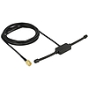 Delock ISM 433 MHz Antenna SMA Plug 3 dBi omnidirectional fixed black adhesive mounting (89495)