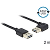 Delock Kábel, EASY-USB 2.0-s A- típusú csatlakozódugó > EASY-USB 2.0-s-A-típusú csatlakozódugó, ível (85557)