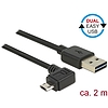 Delock Kábel, EASY-USB 2.0-s A-típusú csatlakozódugó > EASY-USB 2.0-s Micro-B típusú csatlakozódugó, (83853)