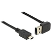 Delock Kábel EASY-USB 2.0-s A típusú csatlakozódugó, ívelt felfelé / lefelé > USB 2.0-s Mini-B-típus (83543)