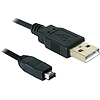 Delock kamera kábel USB-B mini 4 tűs Hirose - USB-A 1,5 m apa-apa (82208)