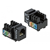 Delock Keystone modul, RJ12-aljzat > LSA Cat.3 UTP, fekete (86468)