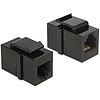 Delock Keystone module RJ12 female > RJ12 female Cat.3 black (86390)