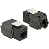 Delock Keystone Module RJ45 jack > LSA Cat.6A UTP black (86267)