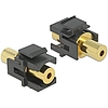 Delock Keystone Module stereo jack female 3.5 mm 4 pin > stereo jack female 3.5 mm 4 pin gold plated (86383)