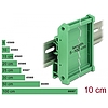 Delock Laprögzítő 10 cm hosszú DIN Rail-ekhez (65984)