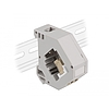 Delock Lila DIN sín adapter Keystone LC Duplex bézs (87193)