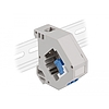 Delock Lila DIN sín adapter Keystone LC Duplex kék (87189)