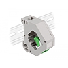 Delock Lila DIN sín adapter Keystone LC Duplex zöld (87192)