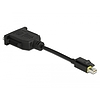 Delock Mini DisplayPort 1.1 DVI adapter retesszel záró funkcióval passzív (65979)