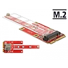 Delock Mini PCIe Átalakító > M.2 Kulcs B rés + Micro SIM rés (63384)