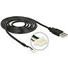 Delock Module Cable USB 2.0 A male > 5 Pin camera plug V1.9 1.5 m (95986)