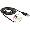 Delock Module Cable USB 2.0 A male > 5 pin camera plug V5 1.5 m (95985)