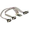 Delock Module MiniPCIe I/O PCIe full size 2 x Serial RS-232 + 1 x Parallel (95246)