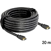 Delock nagy sebességű HDMI Ethernet kábel HDMI A dugós > HDMI A dugós 20 m (83452)