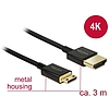 Delock Nagysebességű HDMI-kábel Ethernettel - HDMI-A-csatlakozódugó > HDMI Mini-C-csatlakozódugó, 3D (84779)