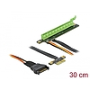 Delock PCI Express Riser kártya x1 - x16 hajlékony kábellel, 30 cm (85762)