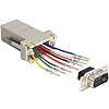 Delock Sub-D 9 Pin apa > RJ45 anya adapter, szerelő készlet (65462)