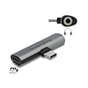 Delock szürke audio adapter USB Type-C sztereo jack anya és USB Type-C PD (64186)