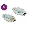 Delock Thunderbolt 3 / USB Type-C (DP Alt Mód) 8K 30 Hz mágneses adapter apa - anya (66433)