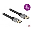 Delock Ultra nagy sebességű HDMI kábel 48 Gbps 8K 60 Hz szürke 1 m tanúsítvánnyal (83995)