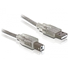 Delock USB 2.0 A-B apa/apa 0,5 m-es kábel Ferritgyűrűvel (82057)