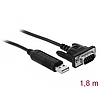 Delock USB 2.0 soros RS-232 adapterhez kompakt soros konnektor házzal (66282)