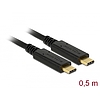 Delock USB 3.1 Gen 2 (10 Gbps) kábel Type-C a Type-C 0,5 m PD 5 A E-Marker (85529)