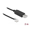 Delock USB fejhallgató és mikrofon adapter 2 x 3,5 mm-es sztereo jackkel Windows és Mac (66731)