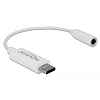 Delock USB Type-C audió adapter anya sztereó jackhez 14 cm fehér (65925)