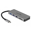 Delock USB Type-C dokkoló állomás mobil eszközökhöz 4K - HDMI / Hub / SD / PD 2.0 (87743)