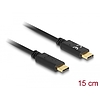 Delock USB Type-C töltőkábel 15 cm PD 5 A E-jelölővel (85356)