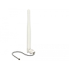 Delock WLAN 802.11 b/g/n Antenna MHF dugó 3 dBi irányított, 1.13 12 cm, flexibilis, klipsz, fehér (89619)