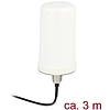 Delock WLAN Antenna RP-SMA 802.11 ac/a/h/b/g/n 0 dBi 3 m ULA100 egyirányű, fehér, kültéri (89449)