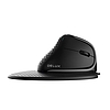 Delux M618XSD vezeték nélküli vertikális, ergonomikus egér BT+2.4G RGB (M618XSD (Black))