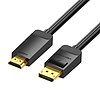 DisplayPort-HDMI 4K kábel 2 m Vention HAGBH fekete