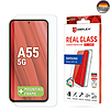 Displex - Prémium [Csomag] Real Glass + tok - Samsung Galaxy A55 5G - átlátszó