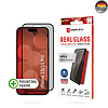 Displex - Premium Real Glass Privacy teljes borítás - iPhone 15 / iPhone 15 Pro - Fekete