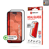 Displex - Premium Real Glass teljes borítás - iPhone 15 / iPhone 15 Pro - Fekete