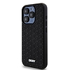 DKNY 3D Rubber Repeat Pattern tok iPhone 15 Pro készülékhez - fekete