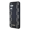 DKNY bőrkockás monomintás MagSafe tok Samsung Galaxy S24-hez - fekete